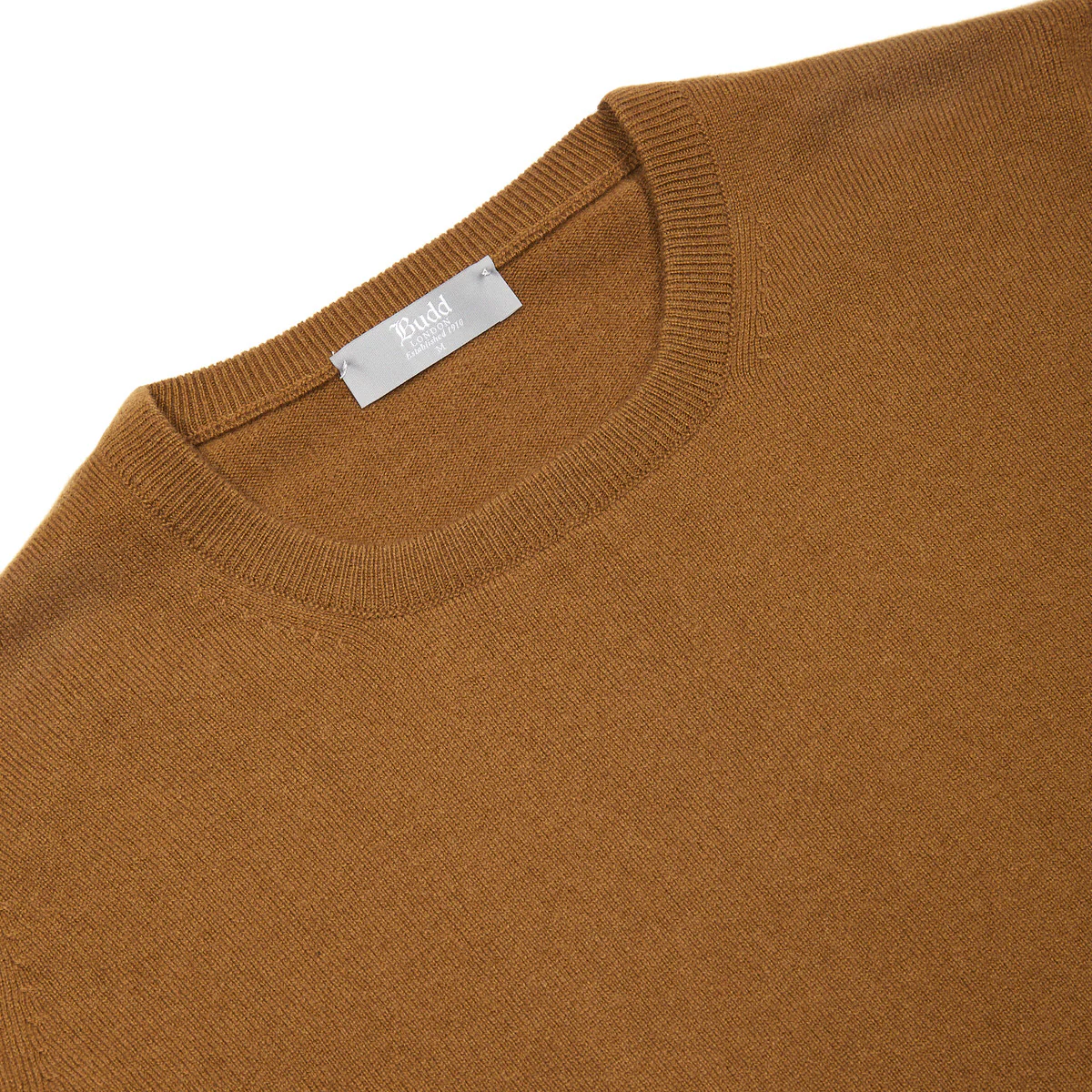 Alston Cashmere Crew Neck Jumper in Vintage Vicuna - Image 3