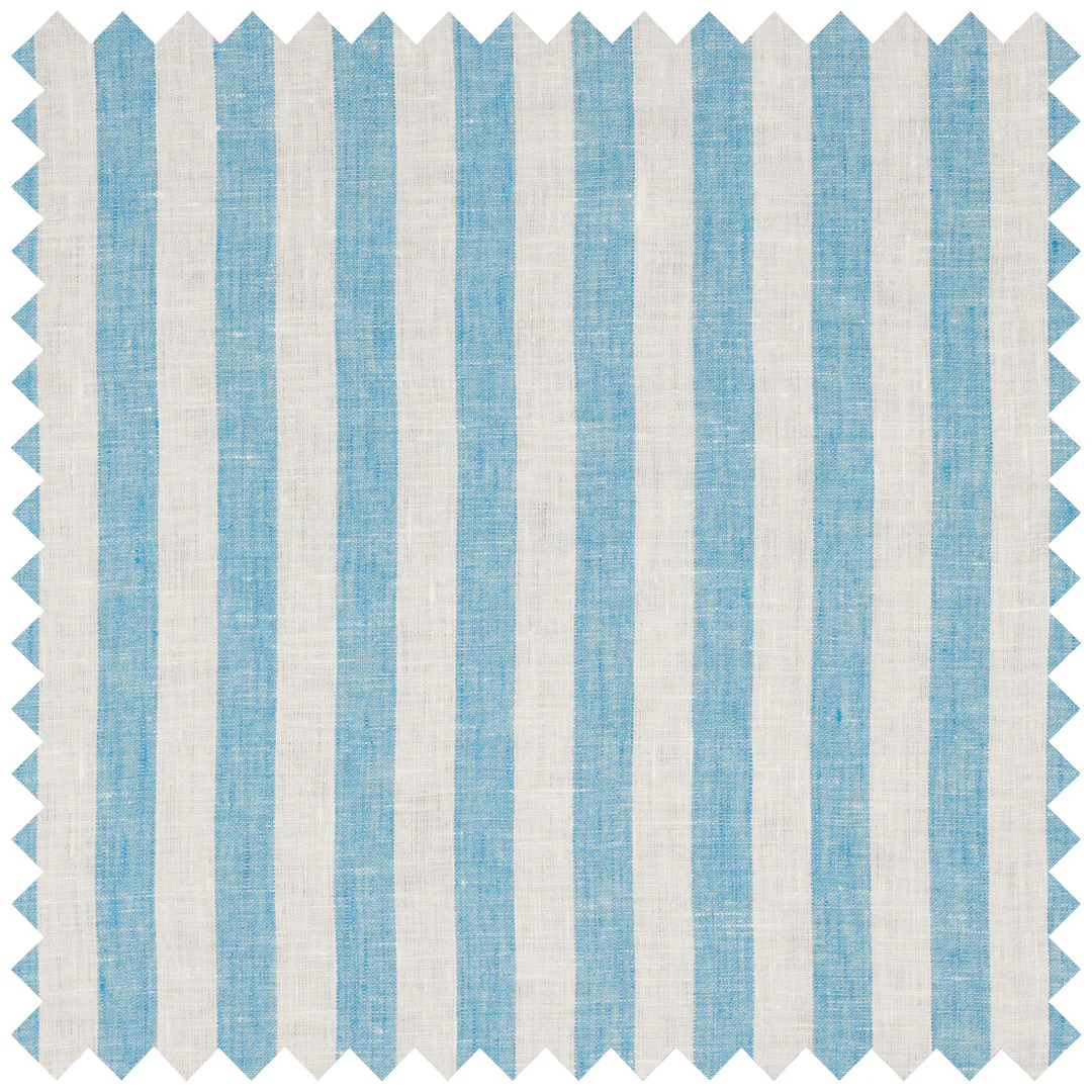 Azzure candystripe linen with Aloe