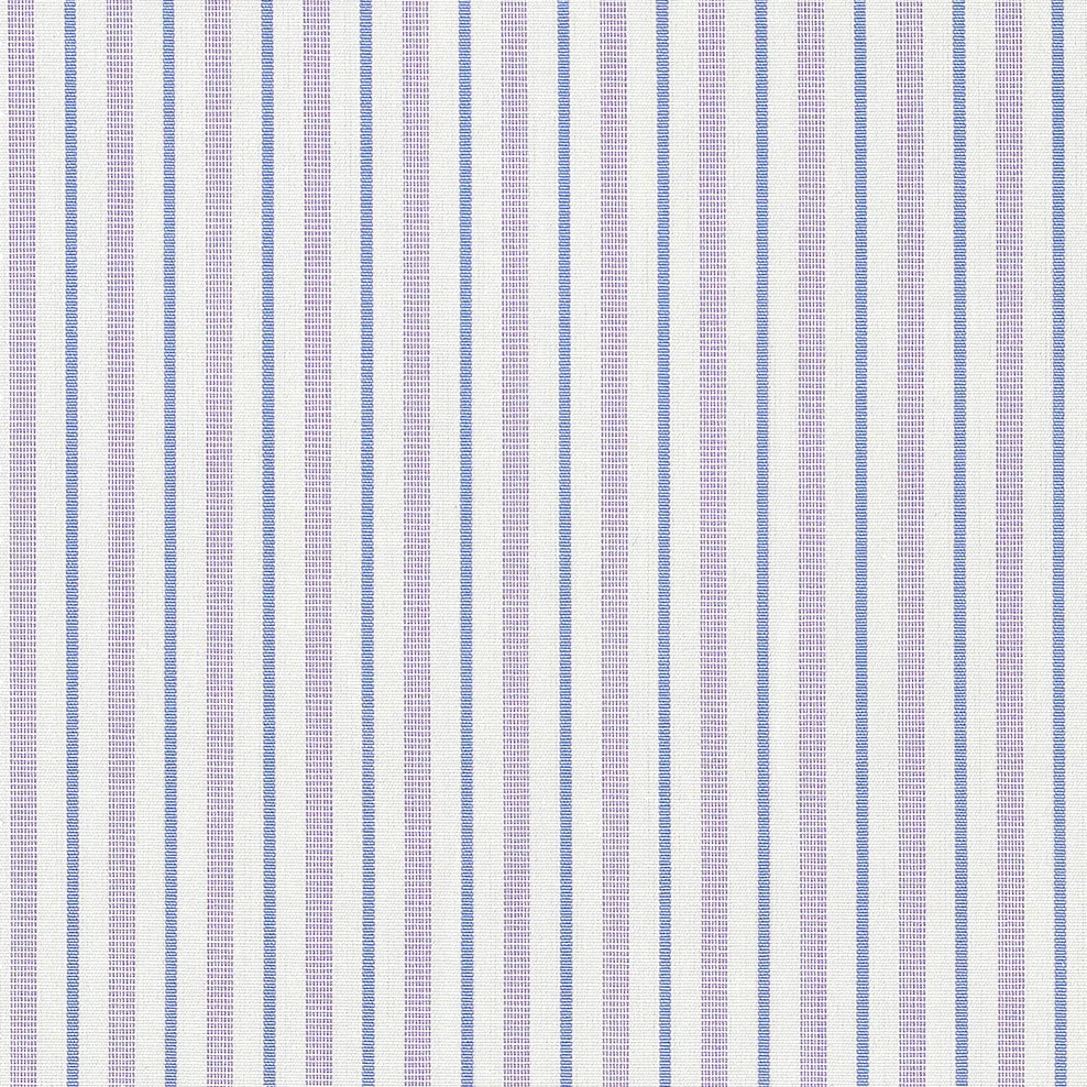 Blue and lavender stripe poplin