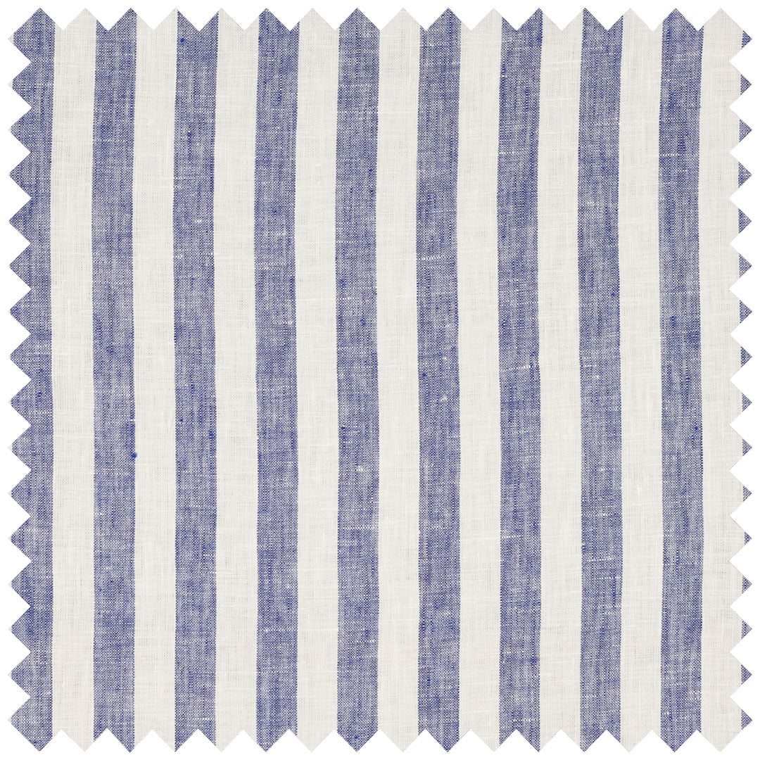 Blue candystripe linen with Aloe