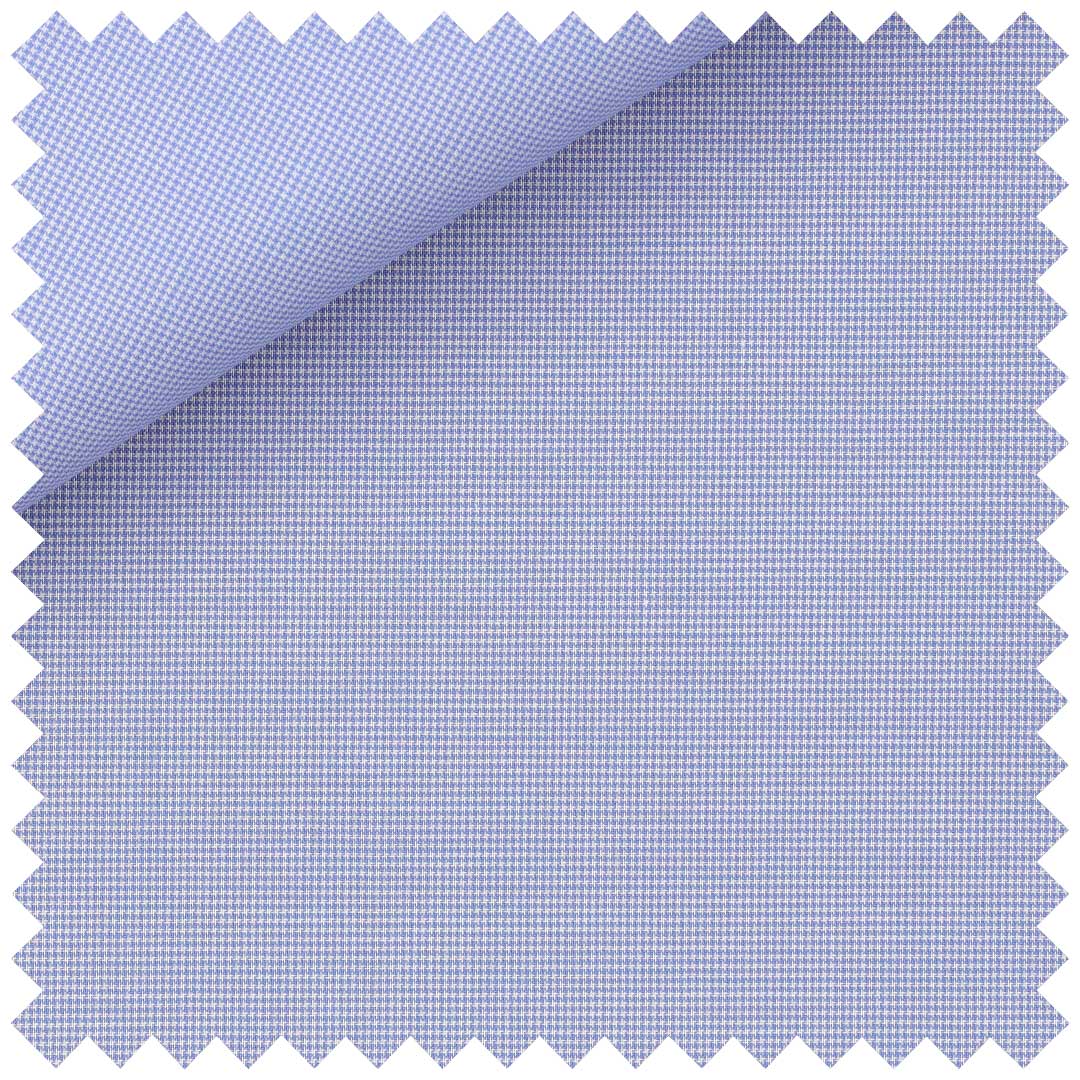 Blue Zephir Cotton Micro Puppytooth - Image 2