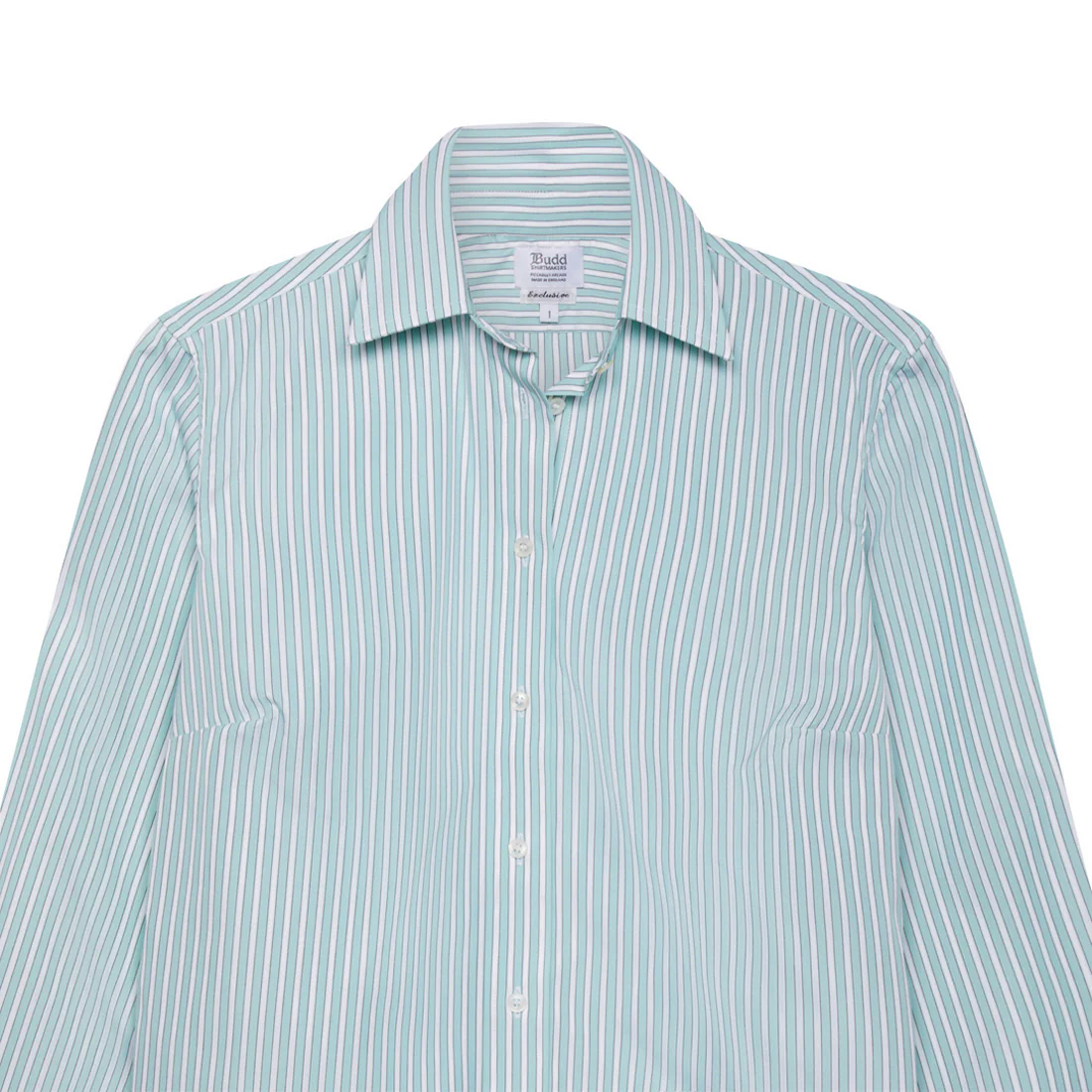 Buddette Exclusive Budd Stripe Shirt in Mint - Image 6