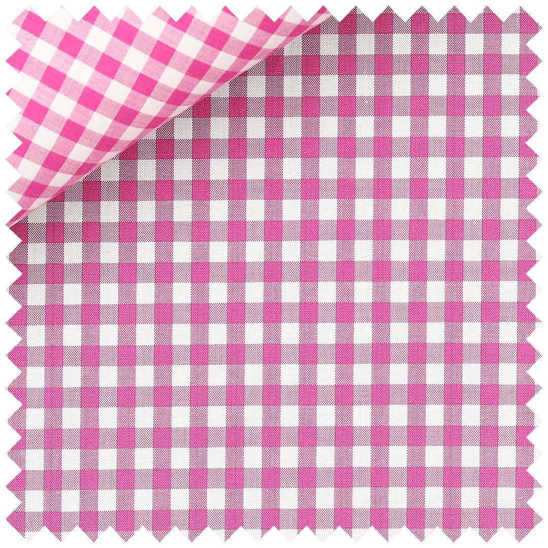 Cerise Mercerised Zephir Check - Image 2