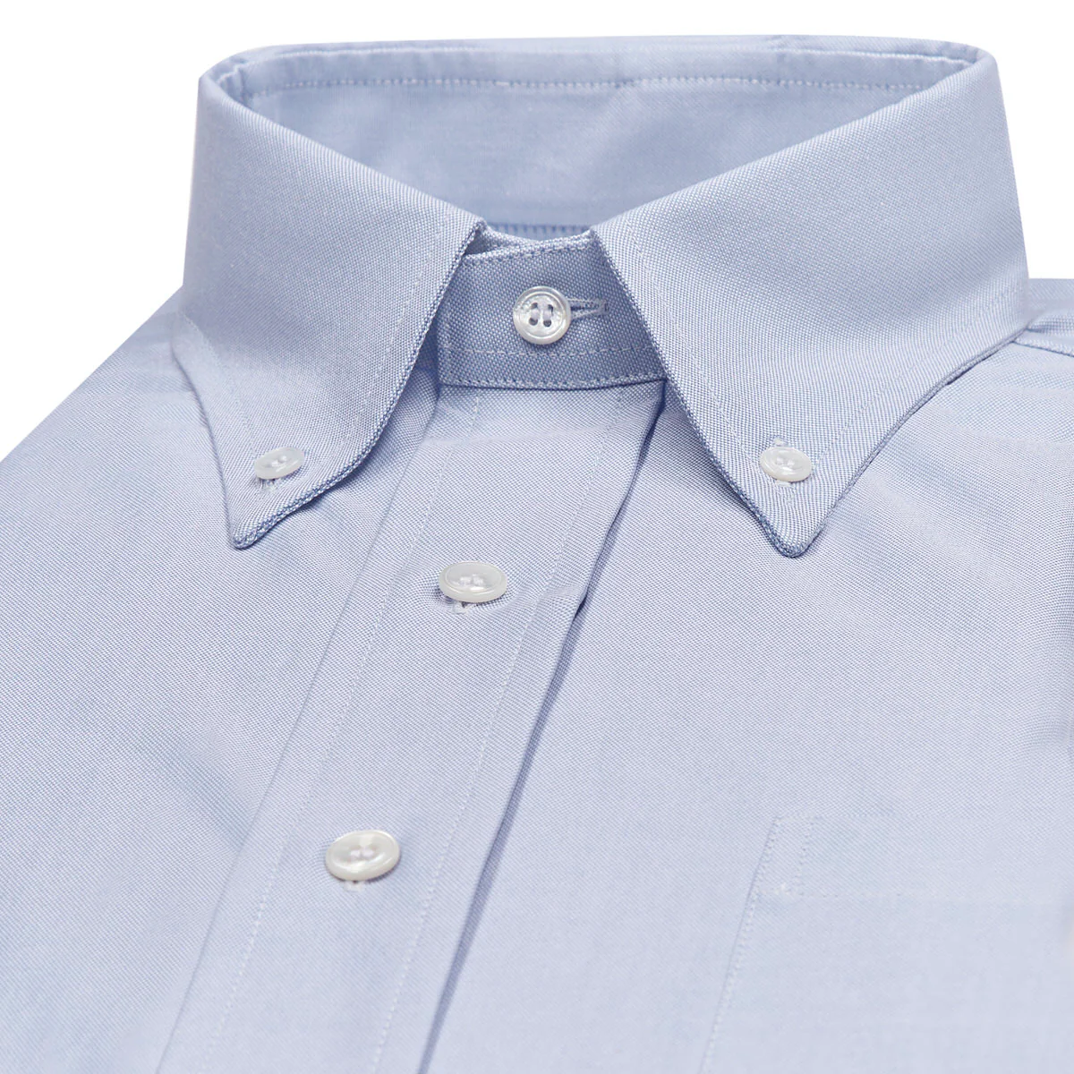 Classic Fit Button Down Oxford Shirt in Sky Blue - Image 4