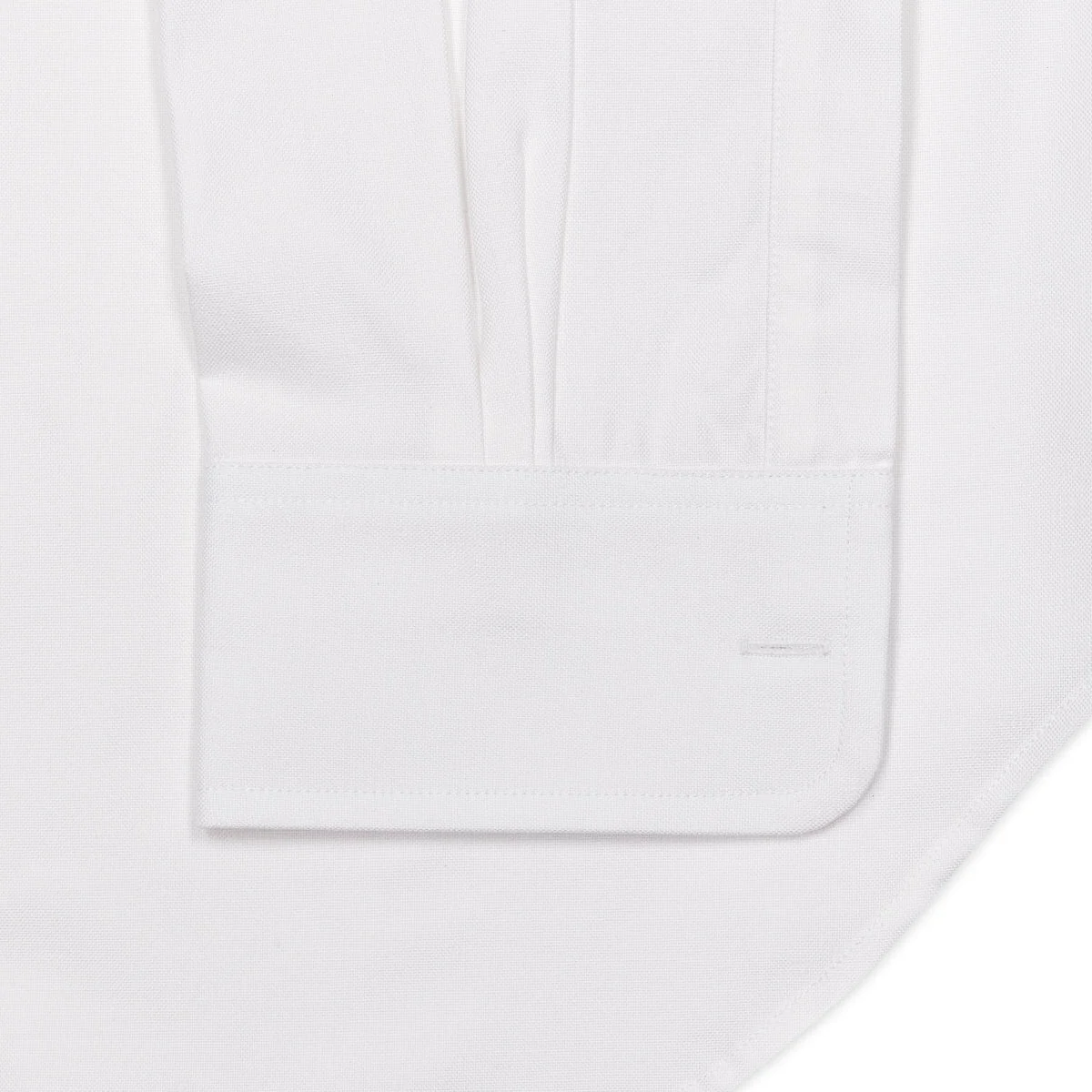 Classic Fit Button Down Oxford Shirt in White - Image 3