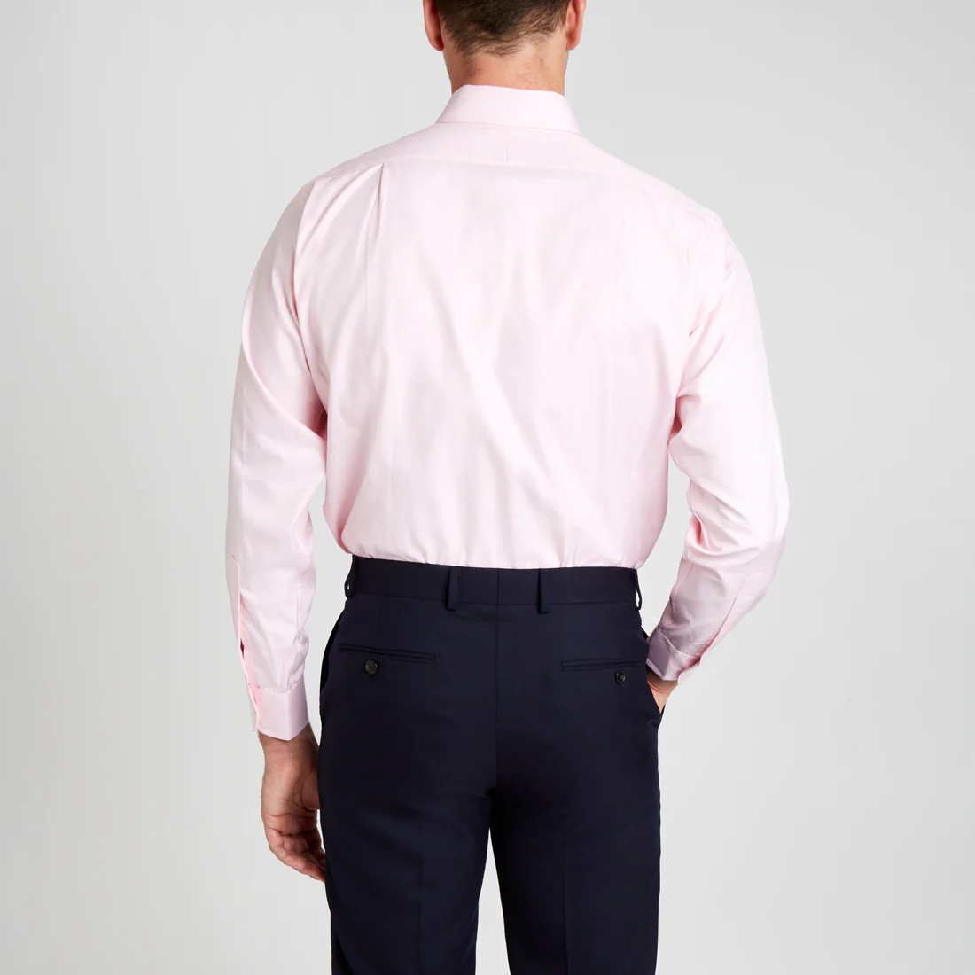 Classic Fit Puppytooth Fine Twill Button Cuff Shirt in Pink - Image 5
