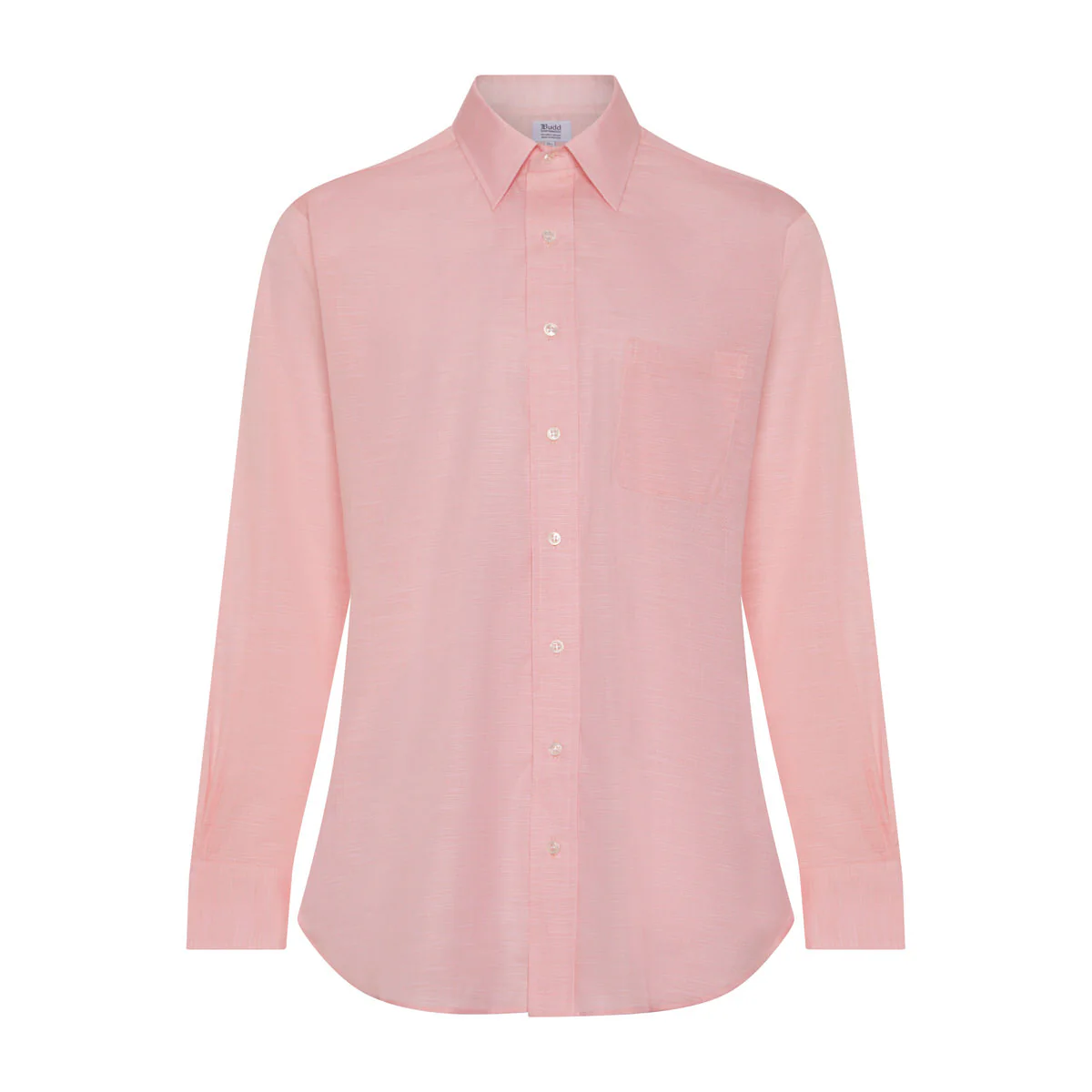 Classic Fit Swiss Twill Button Cuff Shirt in Pink - Image 3
