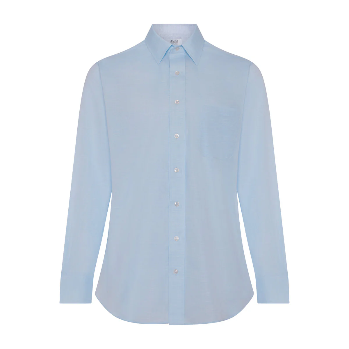 Classic Fit Swiss Twill Button Cuff Shirt in Sky Blue - Image 4
