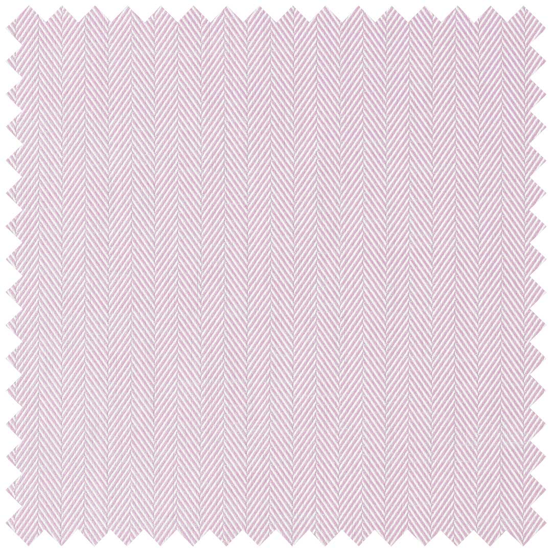 Classic Pink Herringbone Cotton Twill