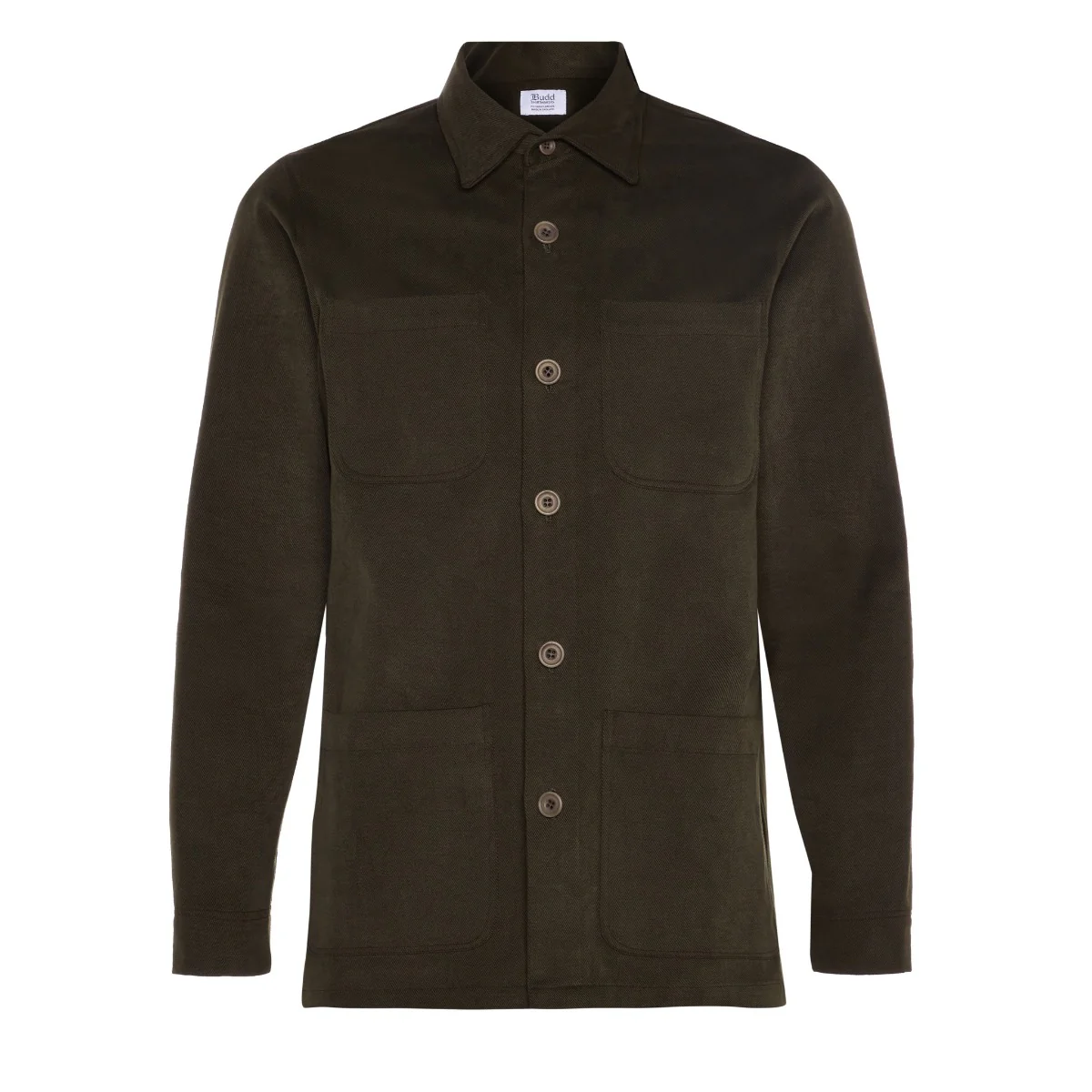Cotton Twill Chore Jacket in Dark Green