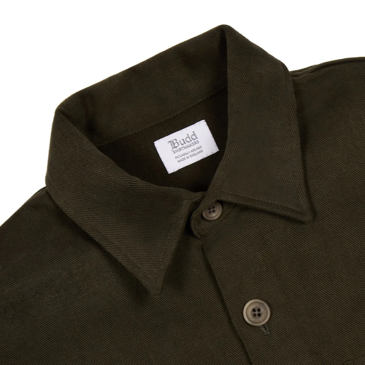 Cotton Twill Chore Jacket in Dark Green - Image 3