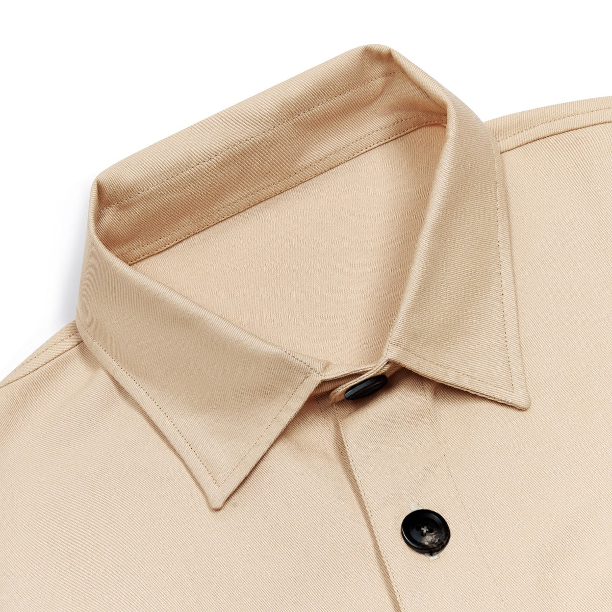 Cotton Twill Chore Jacket in Ecru - Image 5