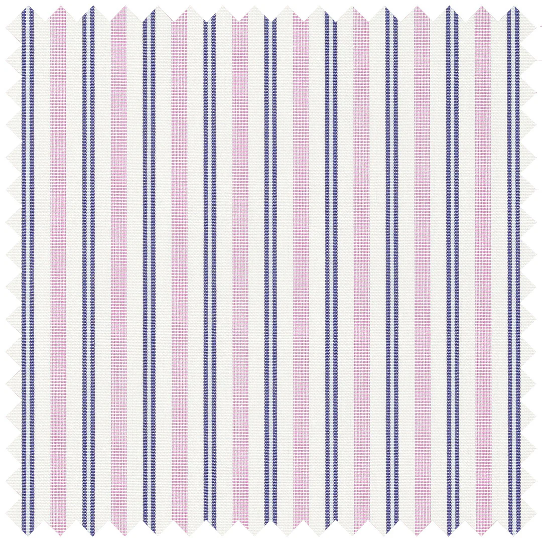 Double Pinstripe in Blue and Pink