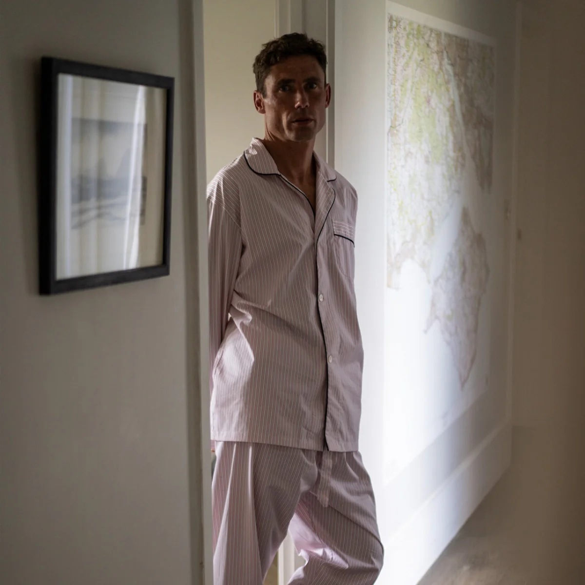 Exclusive Budd Stripe Pyjamas in Pink - Image 5