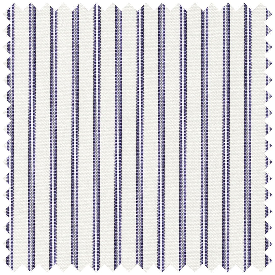 Fine Stripe in Navy and White