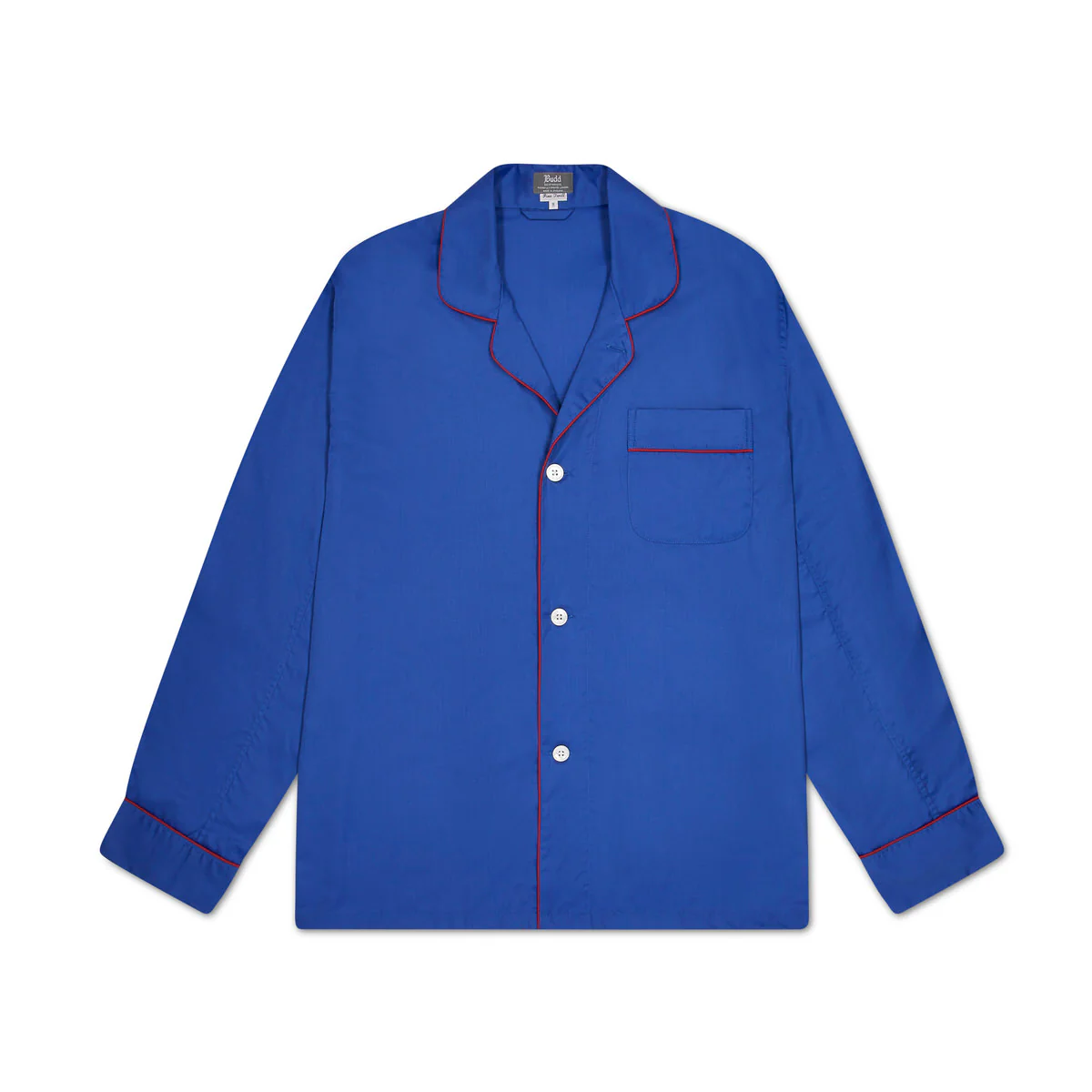 Men's Fine Twill Cotton Pyjamas in Royal Blue - Image 3