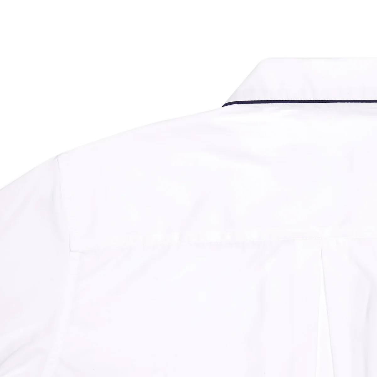 Giza 87 Egyptian Cotton Ladies Pyjamas in White and Navy - Image 2