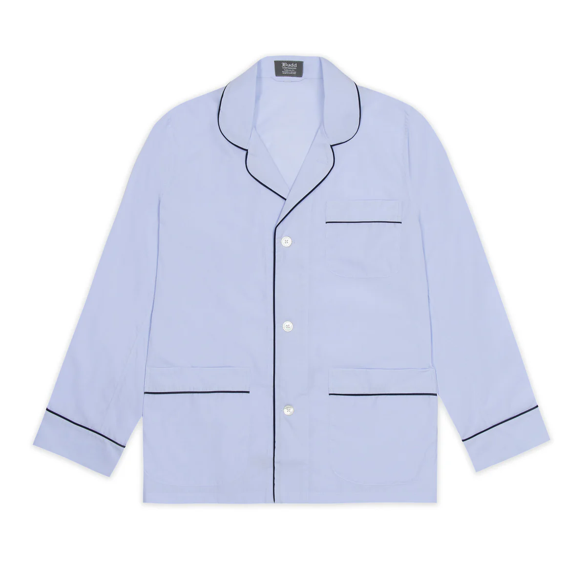 Giza 87 Egyptian Cotton Tailored Fit Pyjamas in Sky Blue - Image 2