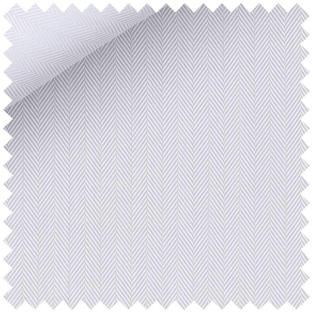 Grey Herringbone Cotton Twill - Image 2