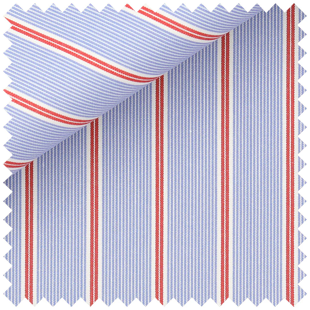 Hairline Stripe in Blue and Red - Image 2