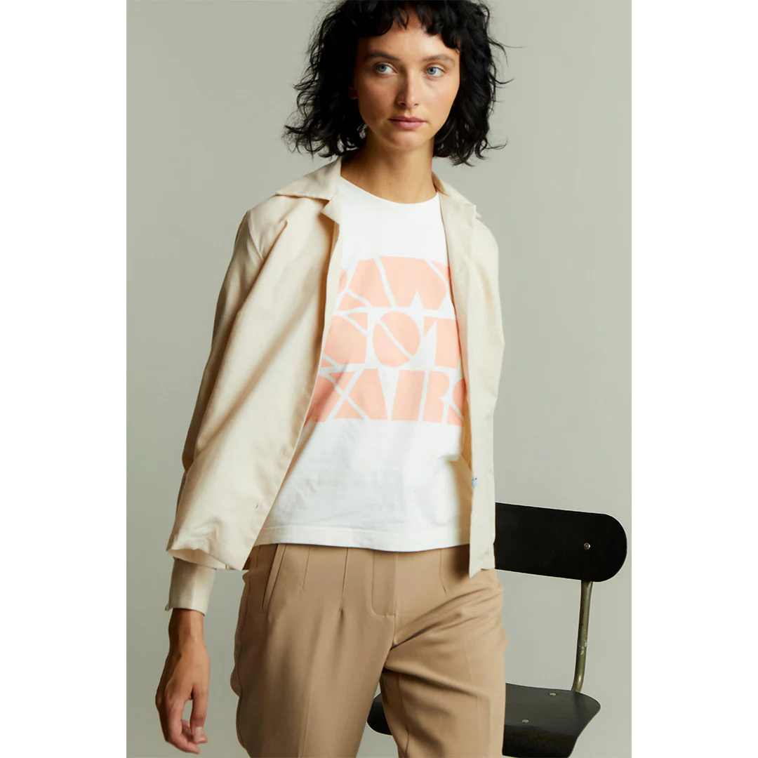 Lido Cotton Cashmere Button Cuff Shirt in Sand - Image 4
