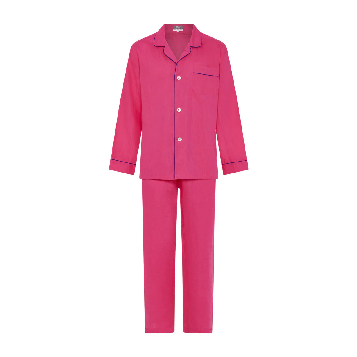 Linen Pyjamas in Bright Pink - Image 4