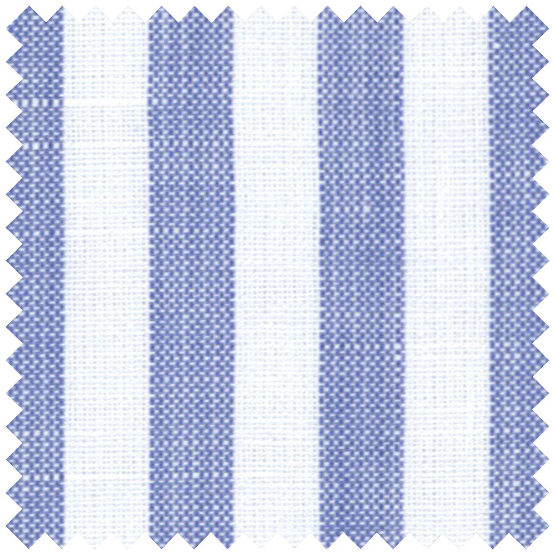 Loro Piana  Blue Candy Stripe Cotton and Linen - Image 2