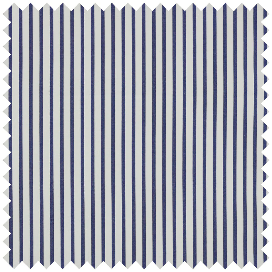 Loro Piana Navy Blue Pencil Stripe
