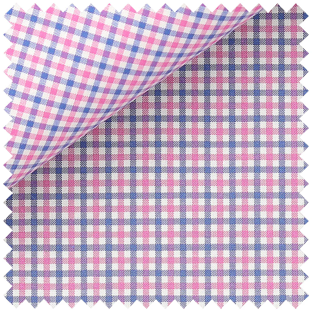Multi Check in Blue and Pink - Image 2