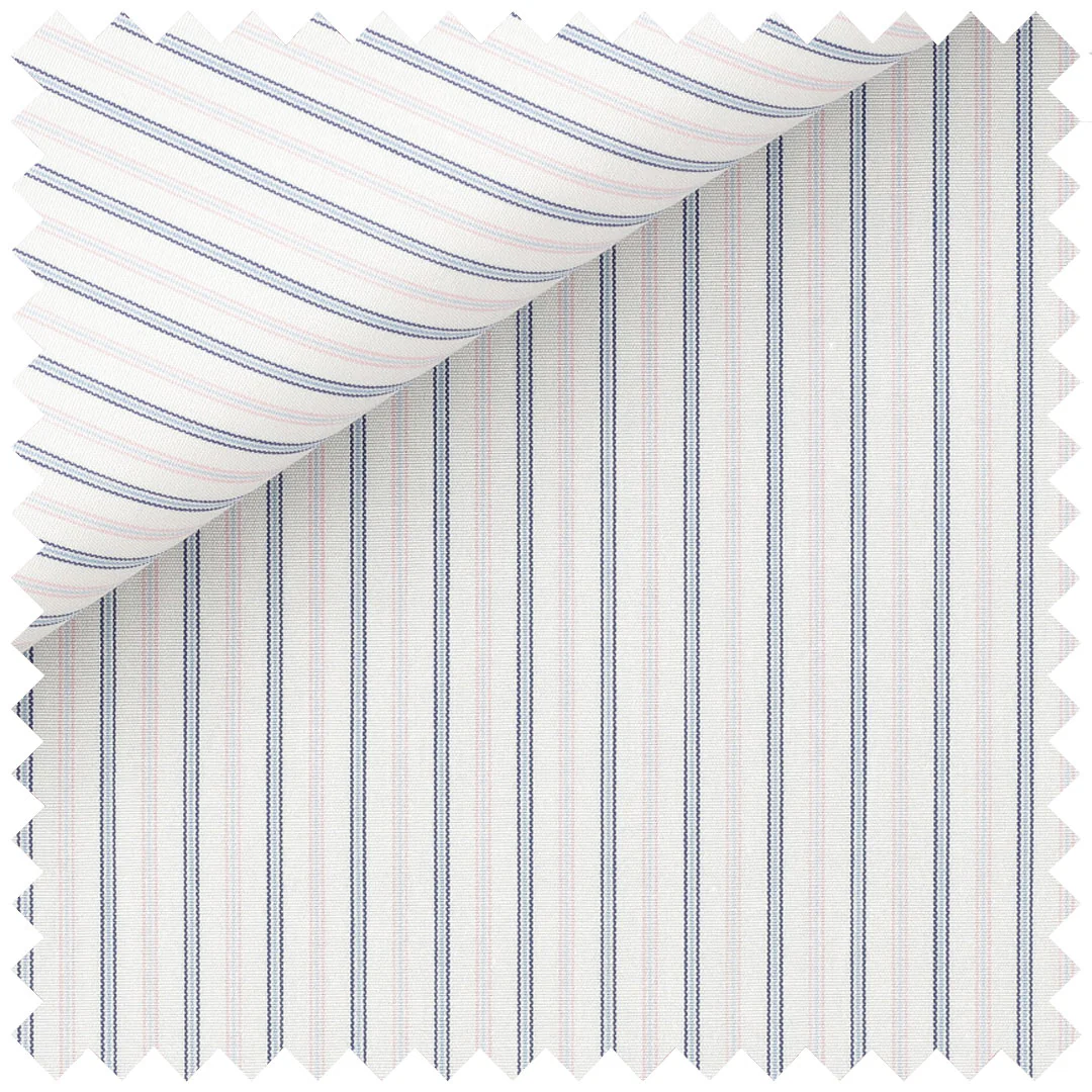 Pencil Stripe in Blue and Pink - Image 2