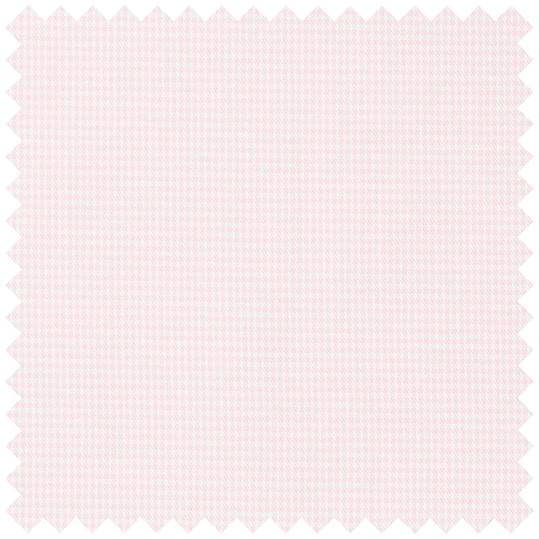 Pink Fine Puppytooth Cotton Twill