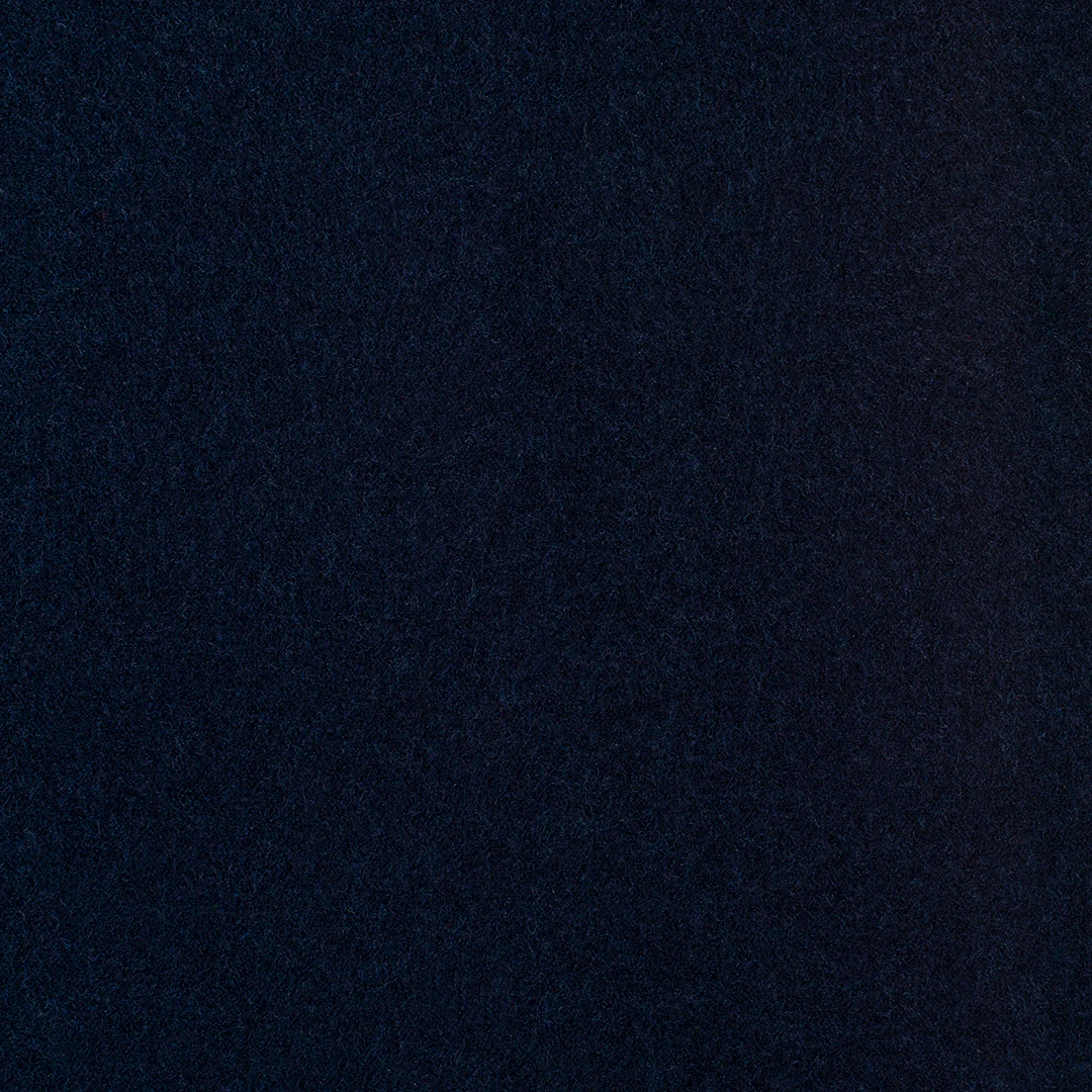 Cashmere and Wool Fleece Dressing Gown in Navy and Wine - Image 4