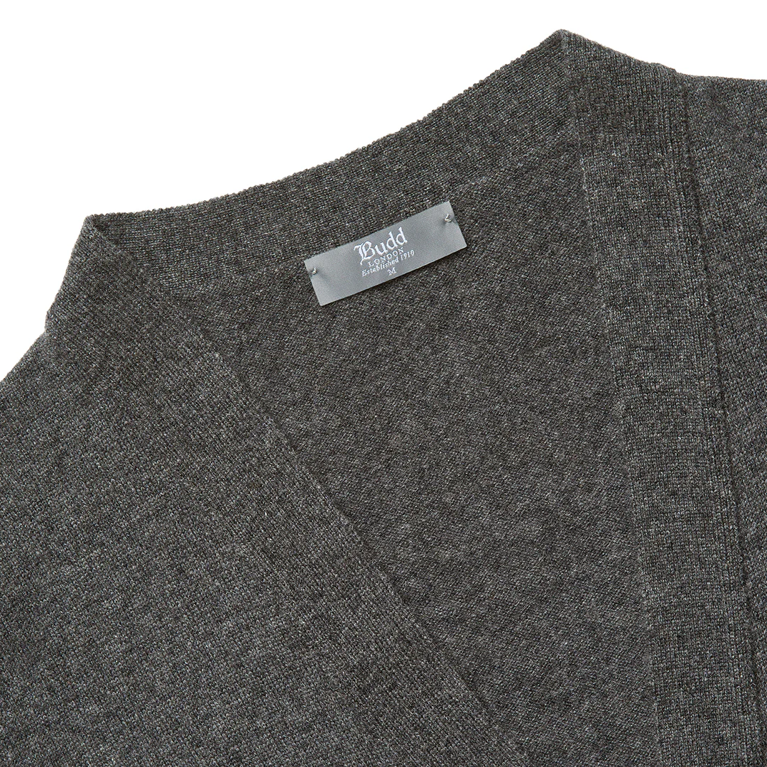 Wilton Scottish Cashmere Sleeveless Cardigan in - Image 2