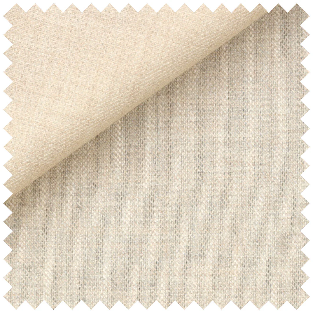 Plain Cotton Cashmere in Beige - Image 2