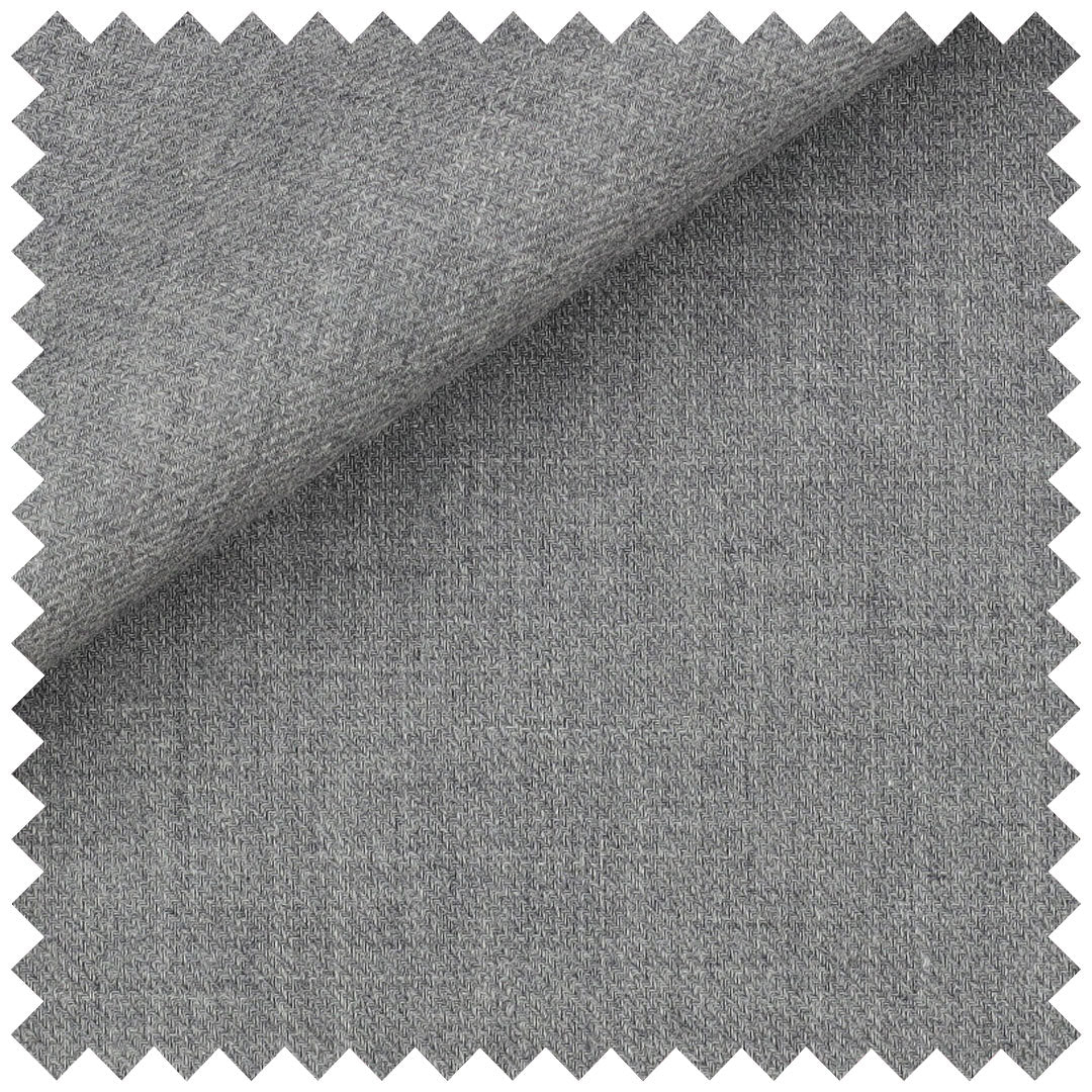Plain Cotton Cashmere in Charcoal Grey - Image 2