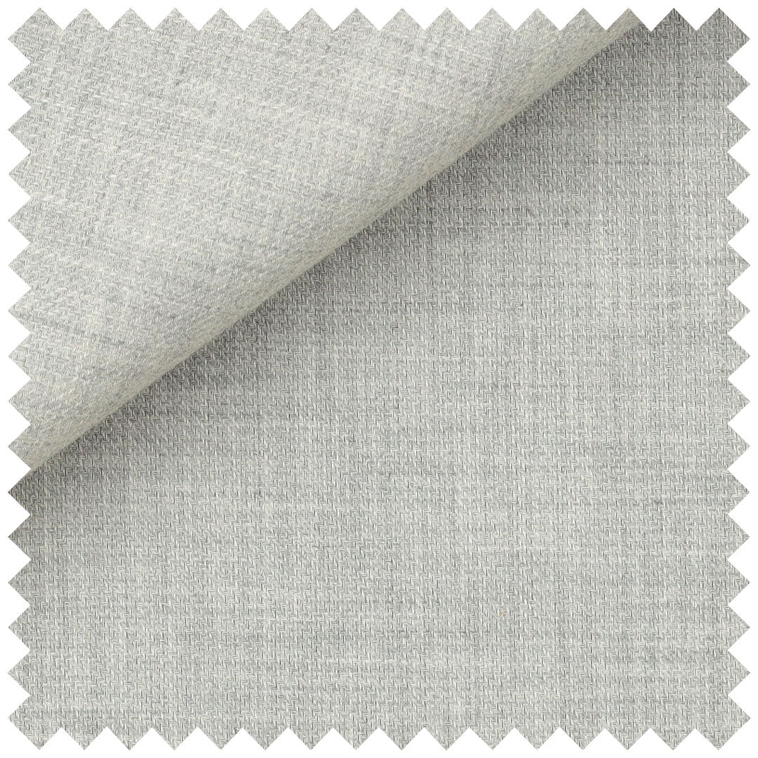 Plain Cotton Cashmere in Grey - Image 2