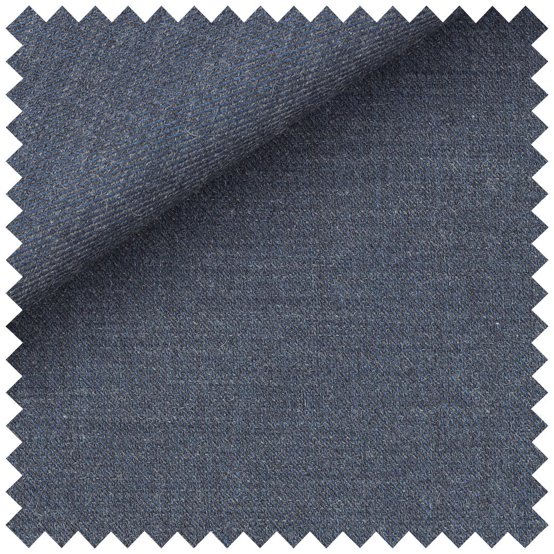 Plain Cotton Cashmere in Indigo - Image 2