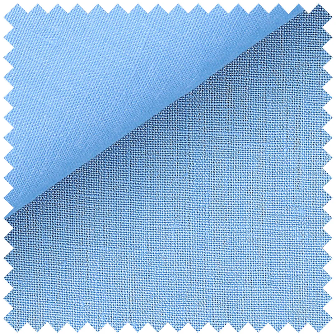 Plain Linen in Aqua - Image 2