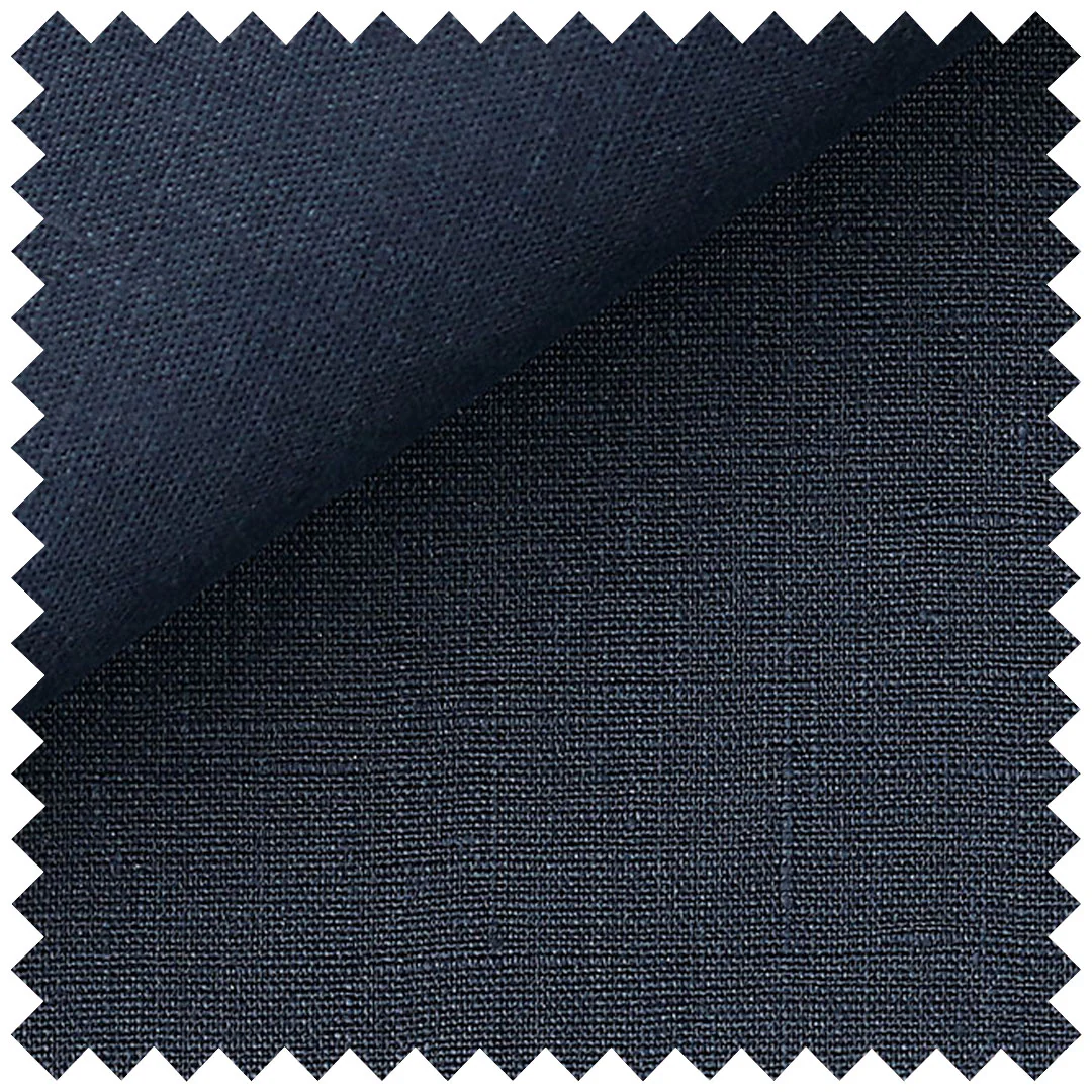 Plain Linen in Navy Blue - Image 2