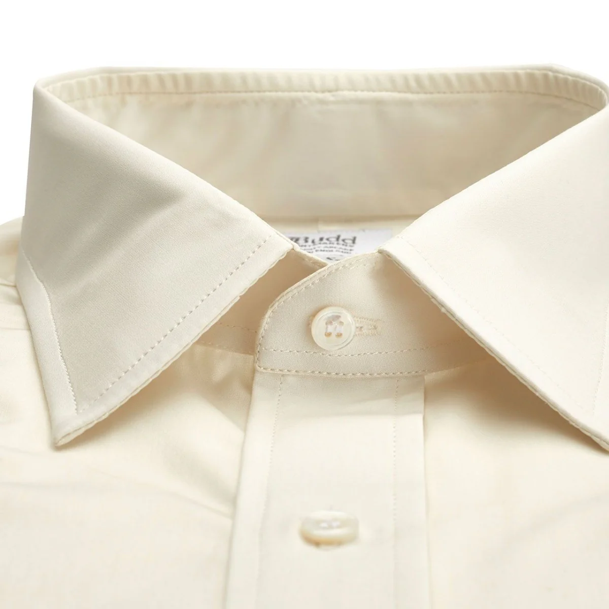 Plain Sea Island Shirt in Cream - Image 3