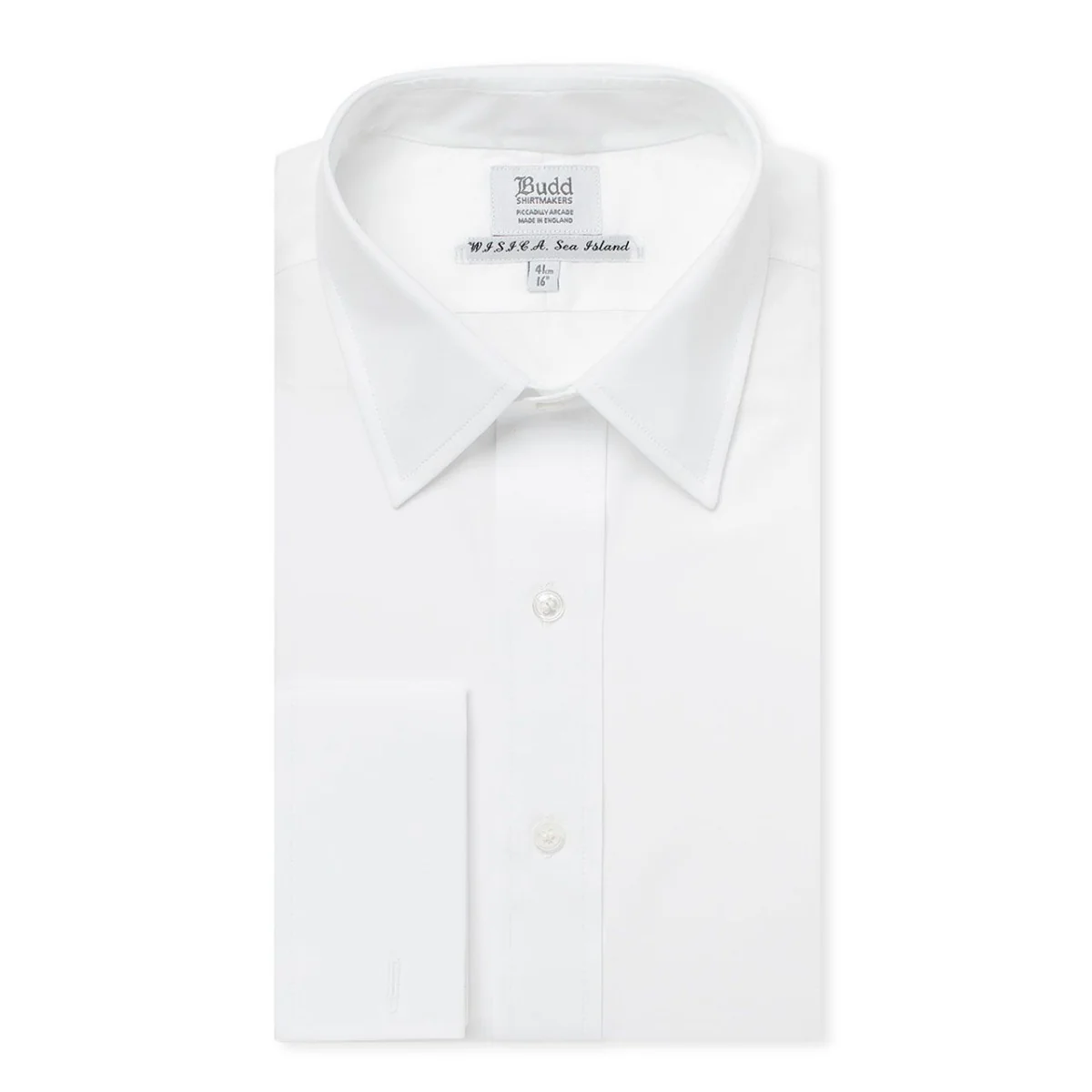 Plain Sea Island Shirt in White - Image 2
