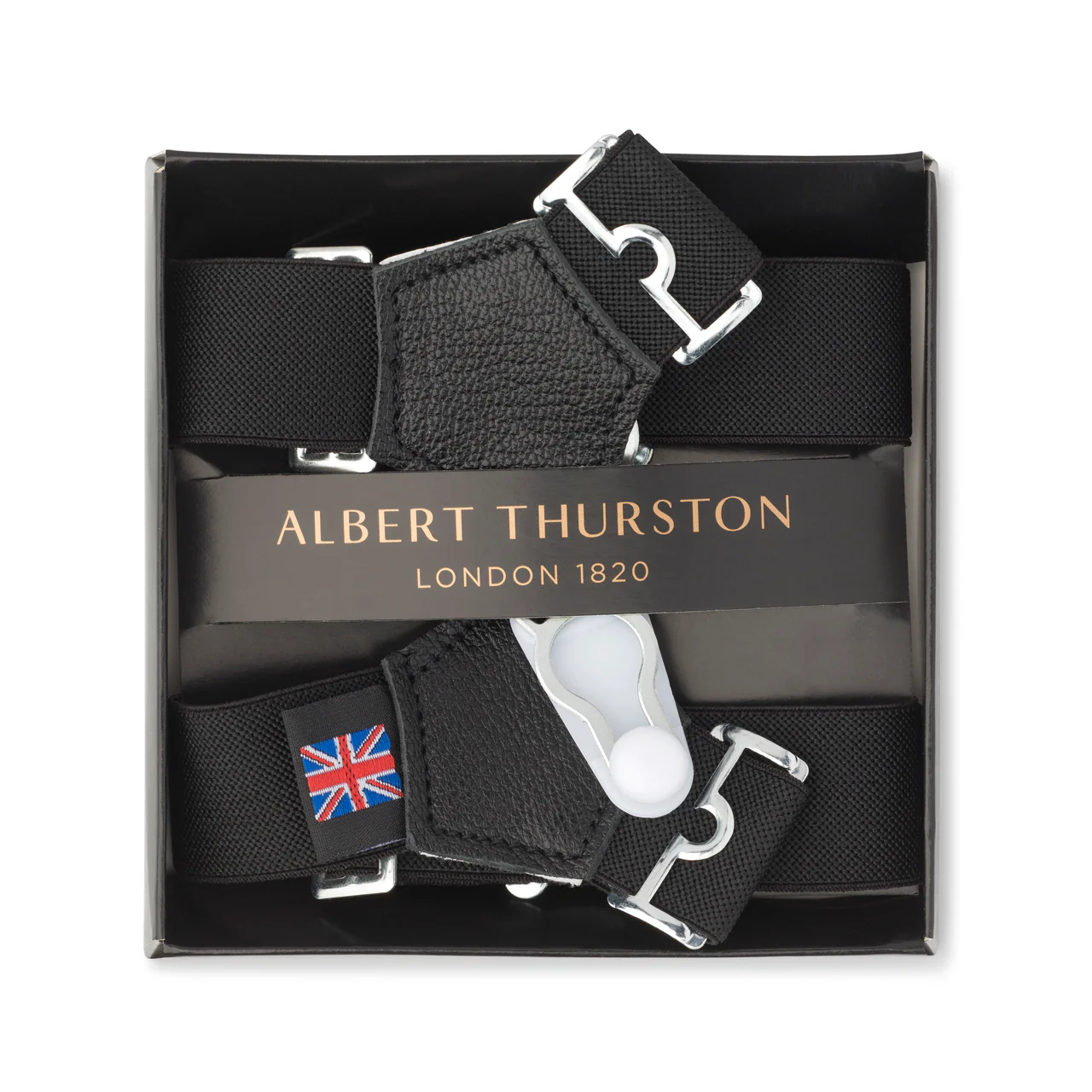 Plain Sock Suspenders in Black