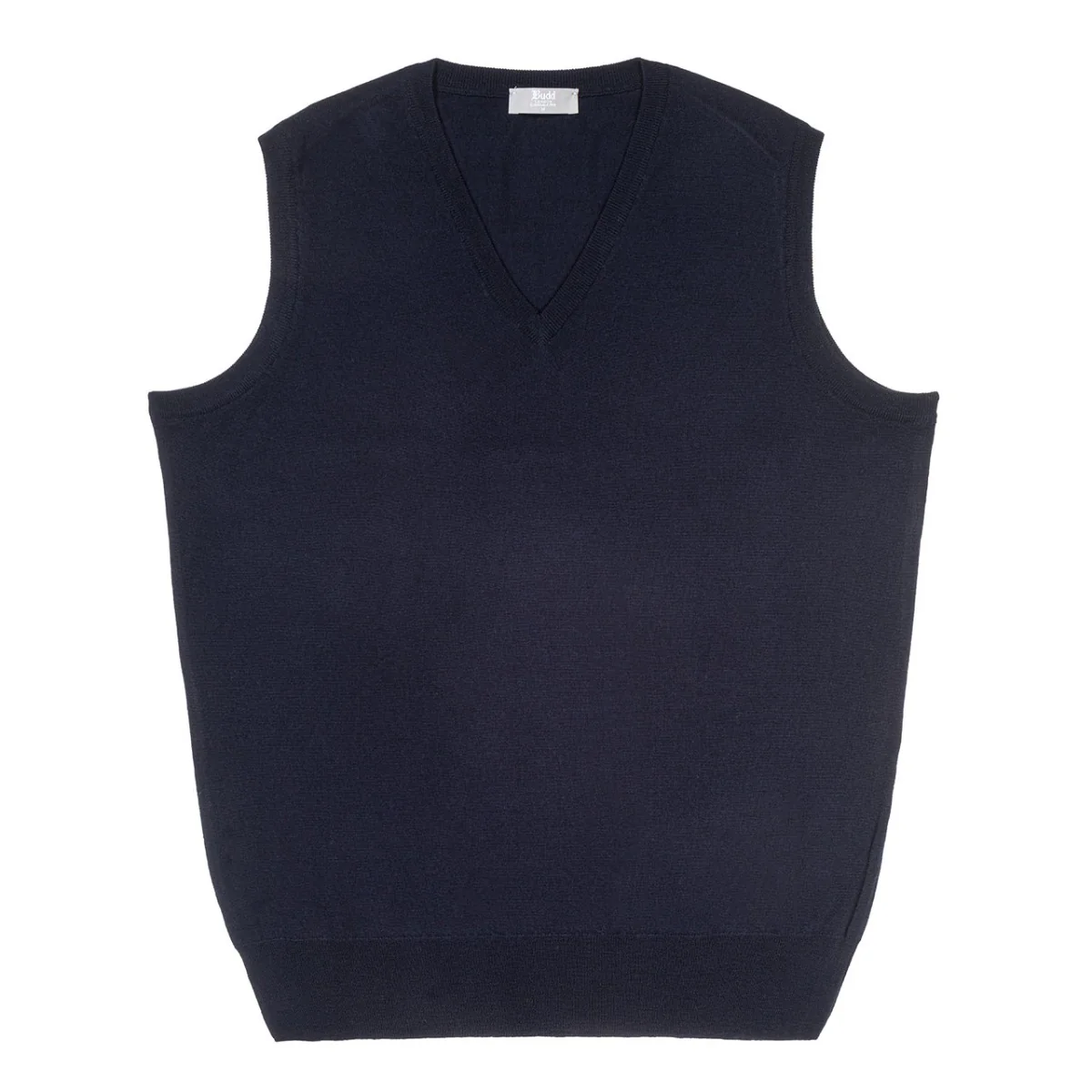 Merino Wool Slip Over Jumper in Dark Navy