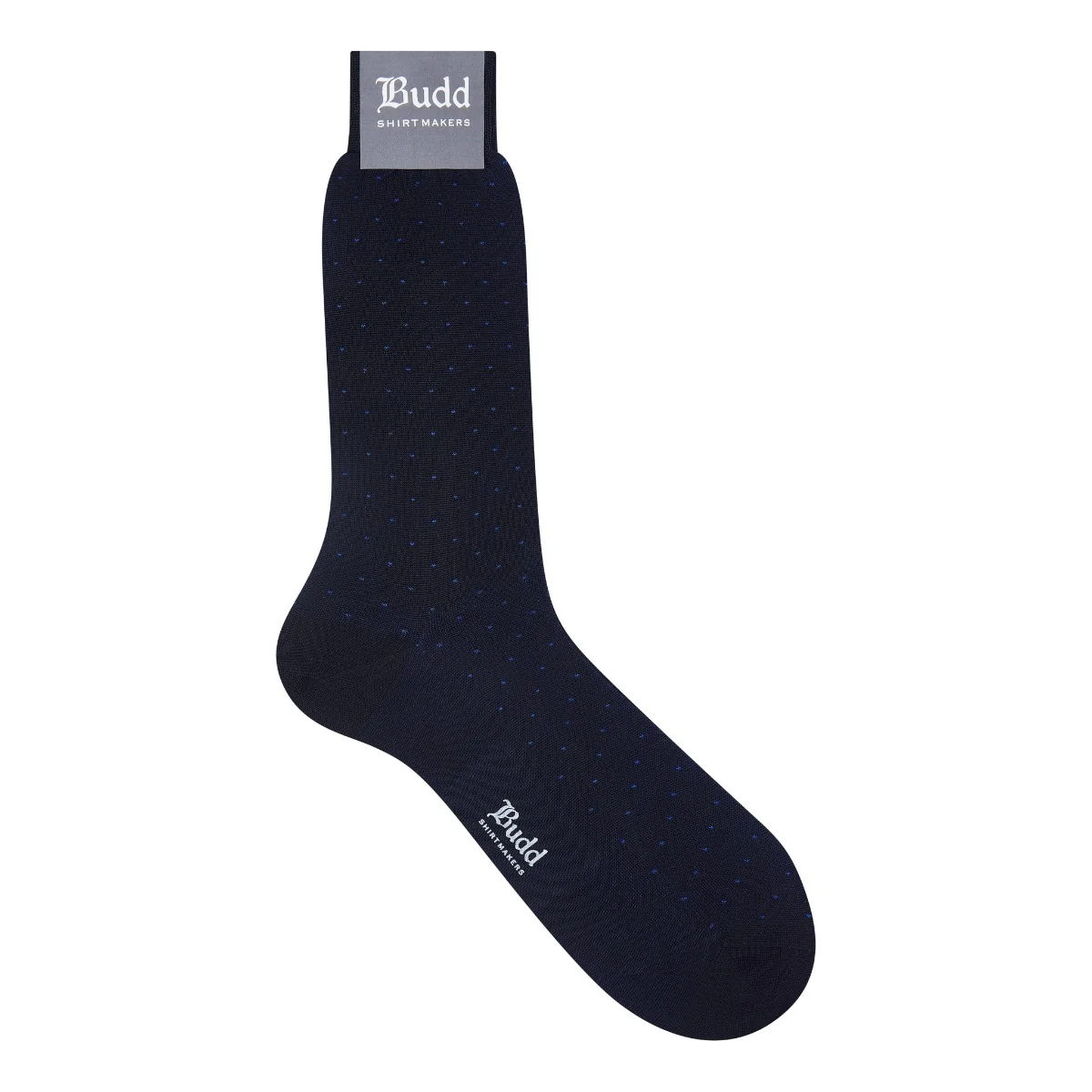 Polka Dot Cotton Short Socks in Navy and Blue