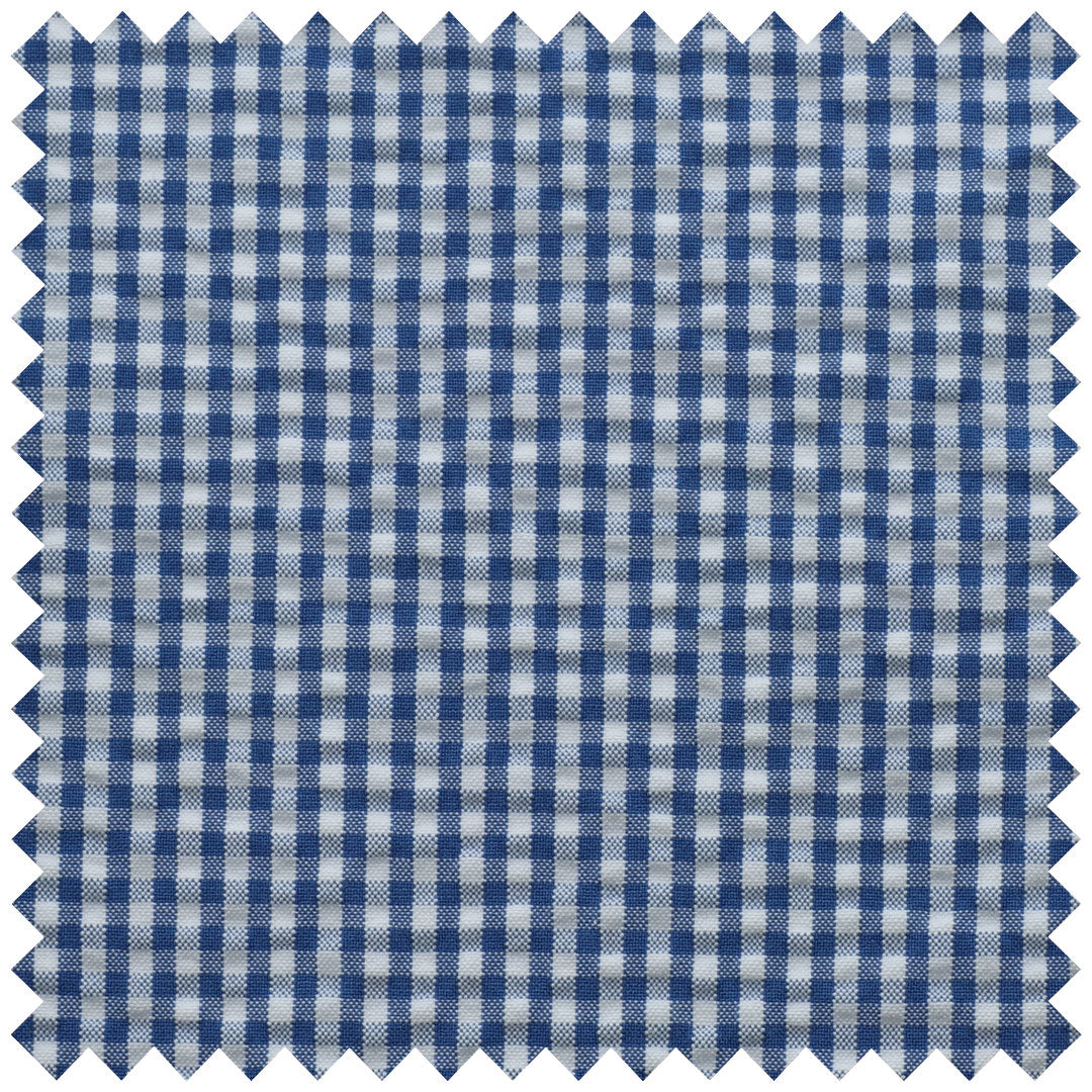 Royal gingham seersucker