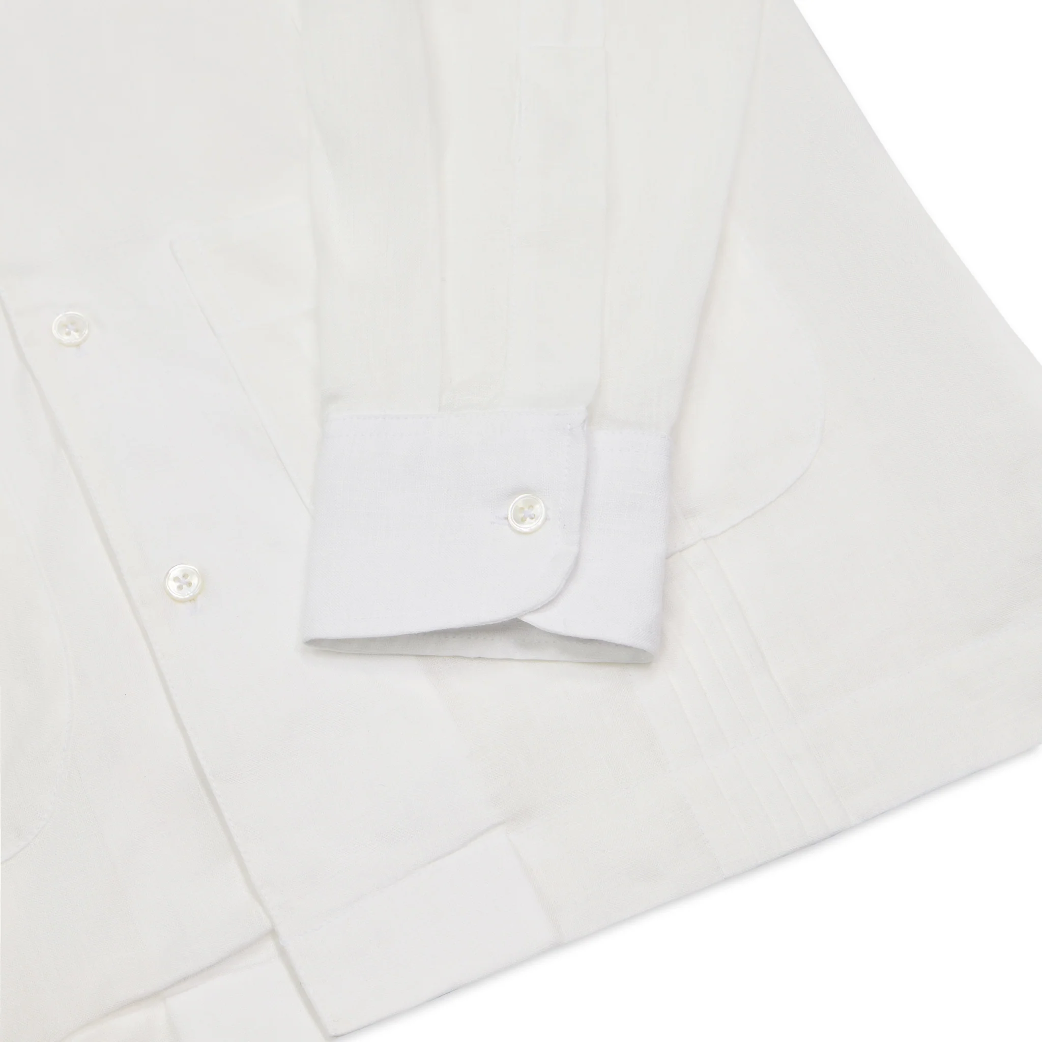 Signature Guayabera Shirt in White - Image 5