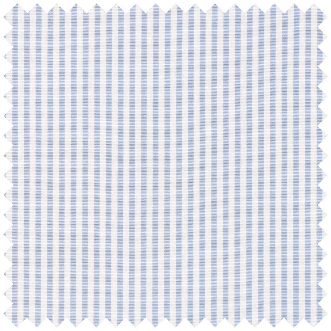 Sky Blue Poplin Bengal Stripe