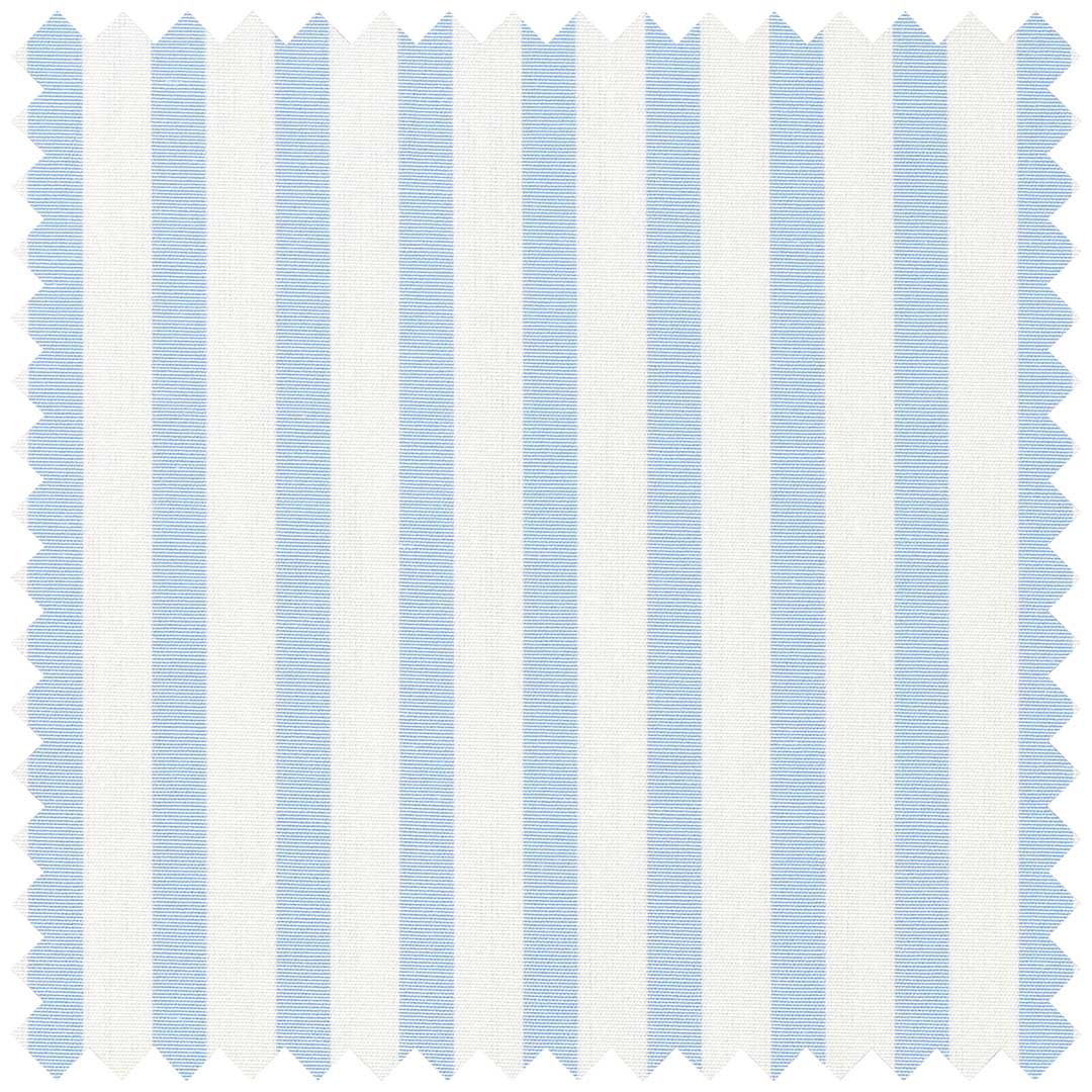 Sky Blue Poplin Butcher Stripe