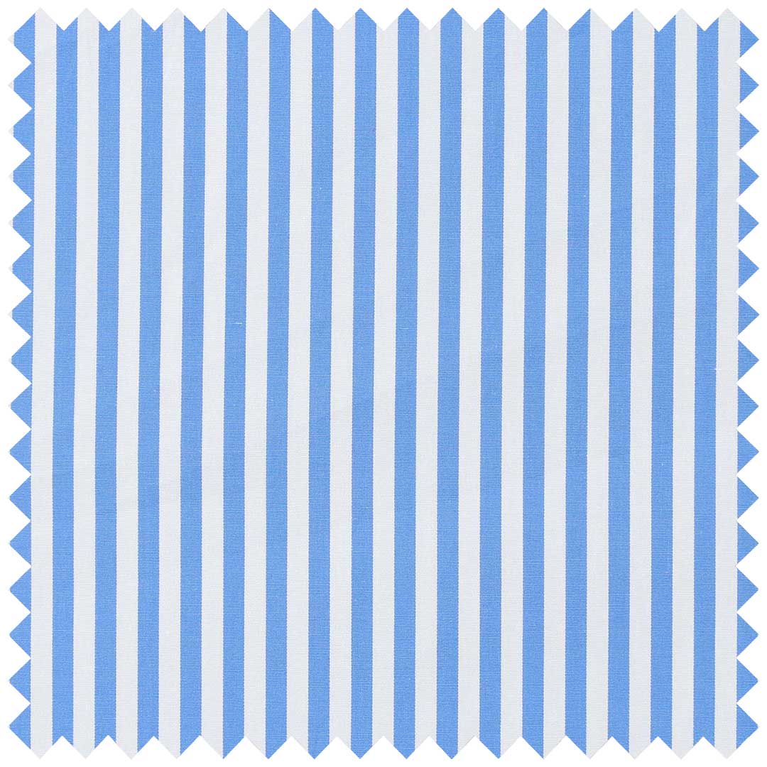 Sky Blue Poplin Candy Stripe