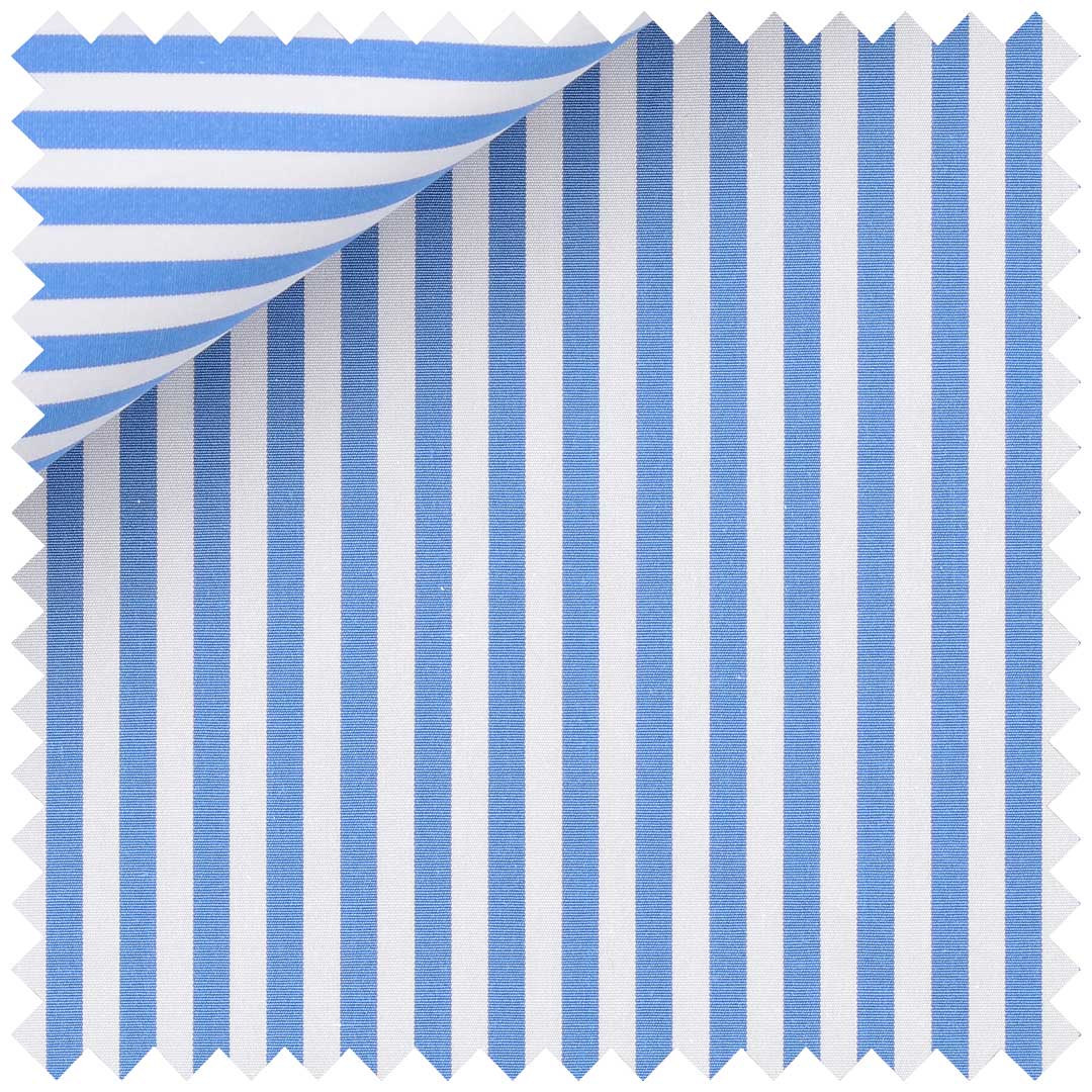 Sky Blue Poplin Candy Stripe - Image 2